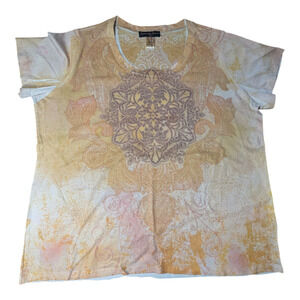 Appropriate Behavior-Women's Top Size 2XL Yellow/Orange Pre Owned Well Cared For